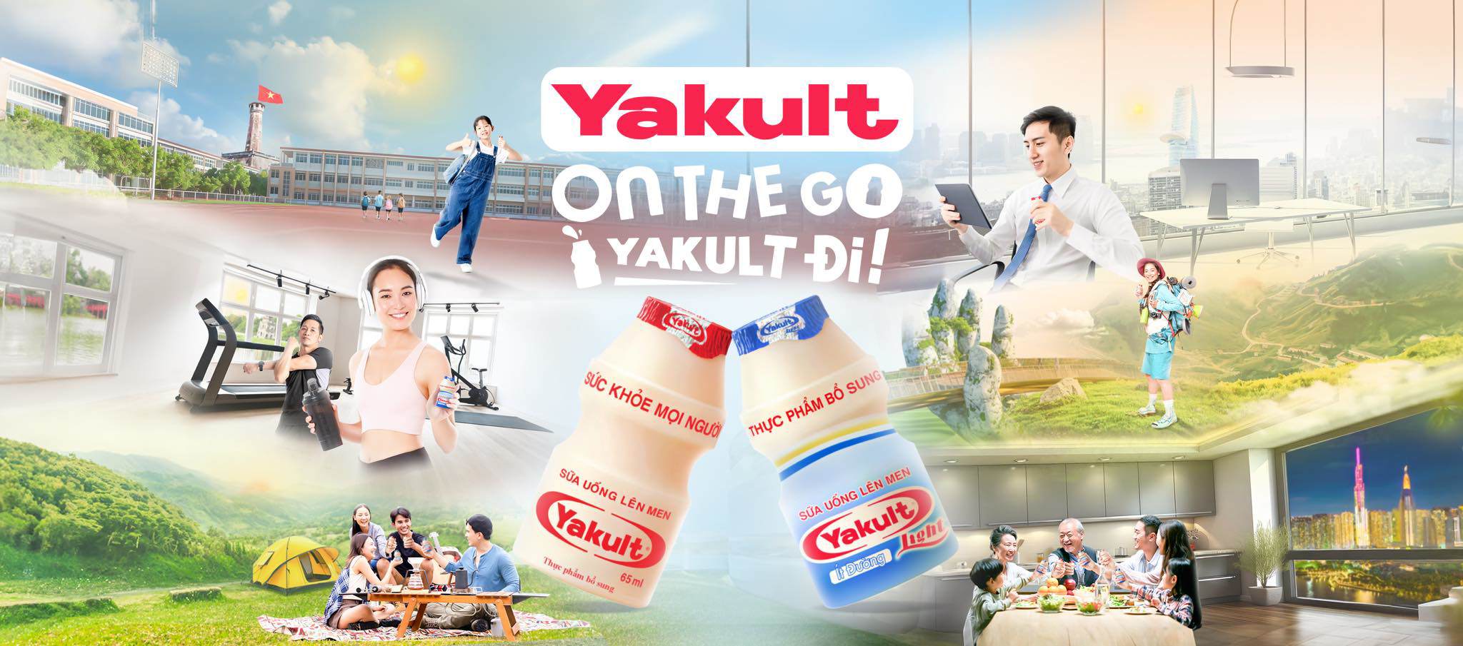 Chiến dịch truyền thông “Yakult On The Go - Yakult đi” (Ảnh: Fanpage Yakult Việt Nam)
