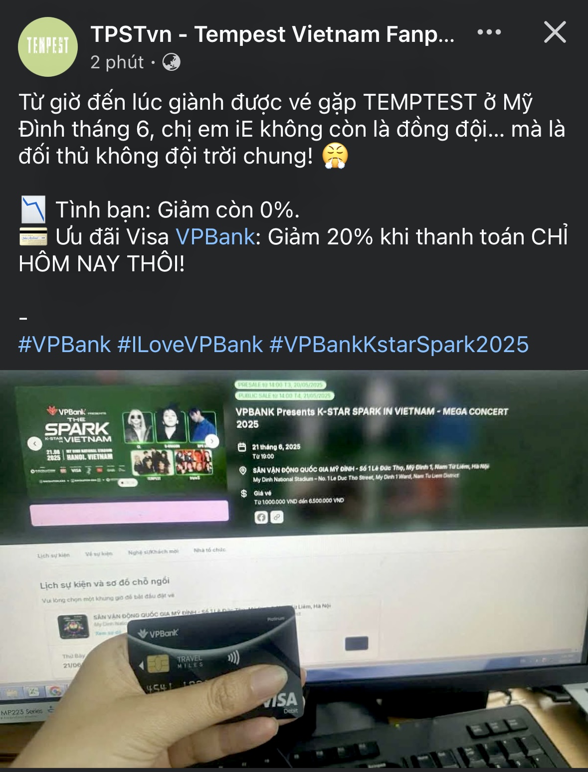 Nhiều dòng trạng thái chia sẻ hài hước của các fan trong ngày săn vé