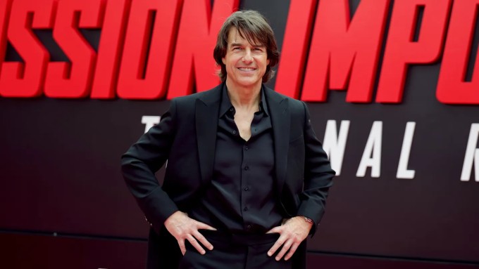Tom Cruise trong buổi chiếu phim ở New York. Ảnh: FilmMagic