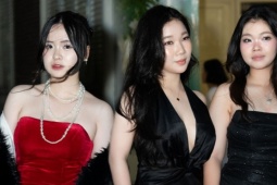Dàn nữ sinh THPT Kim Liên chưng diện trong prom cuối cấp