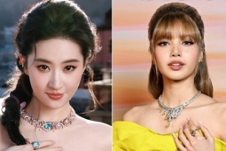 Lisa khoe sắc cùng Lưu Diệc Phi