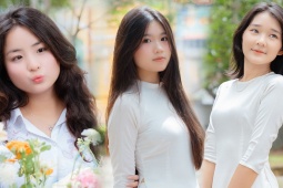 Nữ sinh Chu Văn An rạng ngời từ giã tuổi học trò
