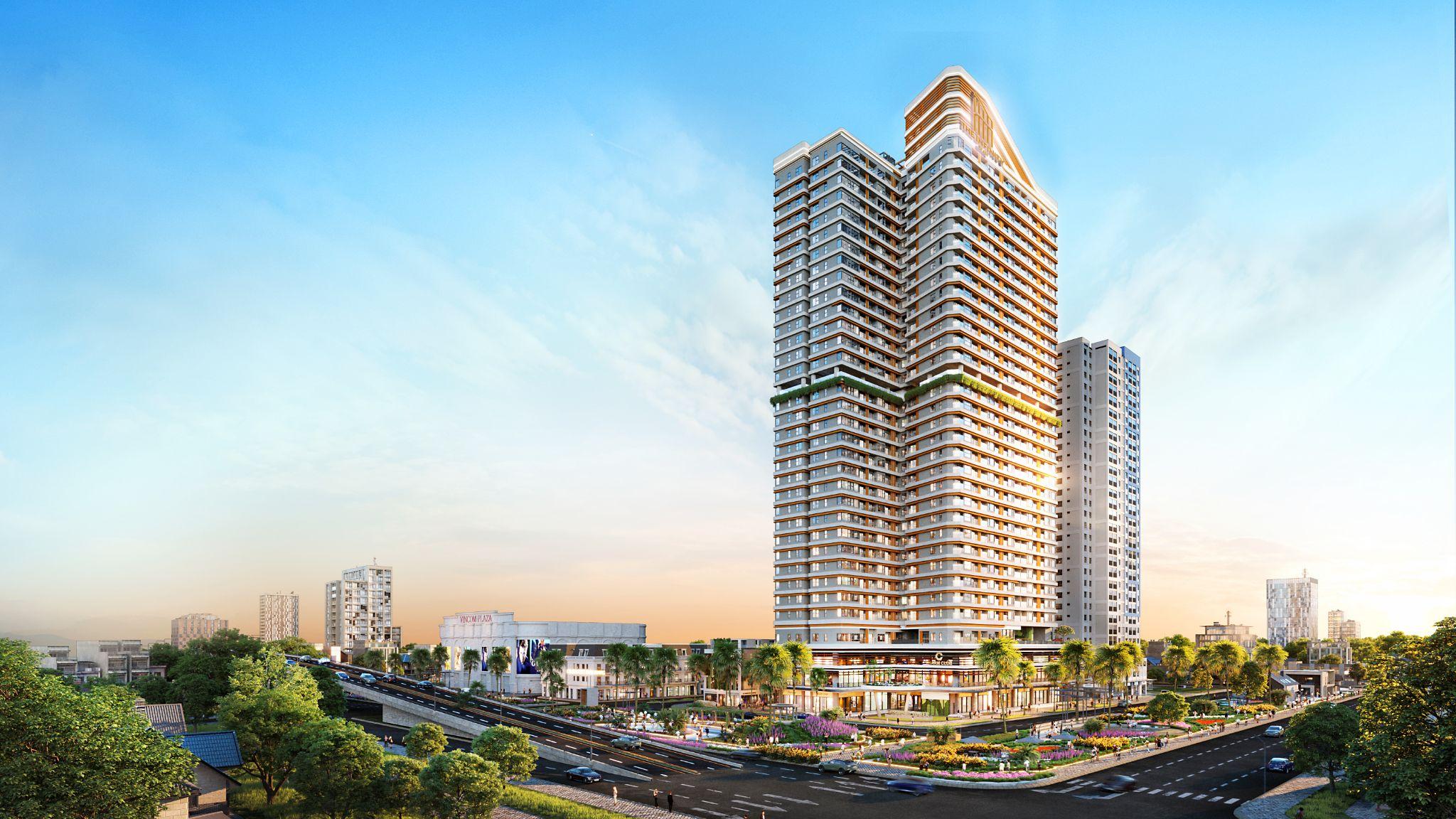 The Infinity Dĩ An - dự án tâm huyết của Charm Group sẽ tổ chức lễ mở bán vào ngày 25/5 với giá trị quà tặng lên đến 18 tỷ đồng. Ảnh: Phối cảnh tòa tháp