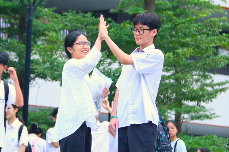 Các sĩ tử ở kỳ thi vào lớp 10 những năm trước. Ảnh: Thanh Hùng