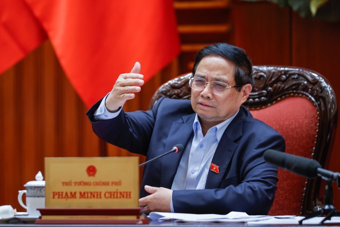 Thủ tướng Phạm Minh Chính phát biểu chiều 20/5. Ảnh: Nhật Bắc