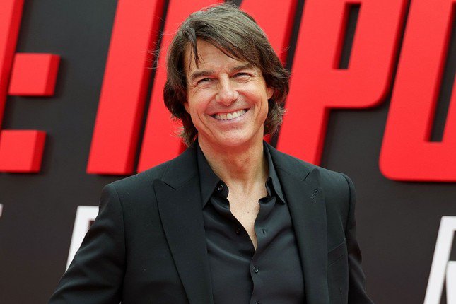 Tom Cruise buổi ra mắt phim Mission: Impossible - The Final Reckoning ở New York. Ảnh: FilmMagic.