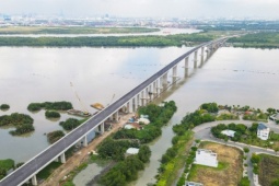 Cầu Nhơn Trạch lớn nhất Vành đai 3 TP HCM trước thời điểm khai thác