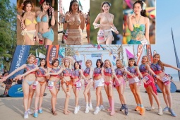  " Hoa mắt "  giải bikini marathon Thái Lan: Dàn nữ thổ dân xinh đẹp mặc áo tắm