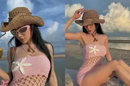Sĩ Thanh khiến fan khó rời mắt với thiết kế  lưới đánh cá 