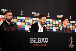 Họp báo MU đấu chung kết Europa League: HLV Amorim bàn về khả năng đá hiệp phụ, không lo mất việc