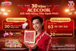 Acecook Việt Nam và Soobin hé lộ kho quà hơn 30 tỷ đồng, mừng “30 Năm Acecook - Đổi Mới Nâng Tầm Hạnh Phúc