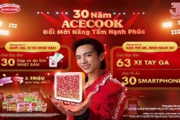 Acecook Việt Nam và Soobin hé lộ kho quà hơn 30 tỷ đồng, mừng  30 Năm Acecook - Đổi Mới Nâng Tầm Hạnh Phúc " 