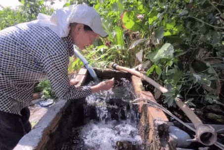 Đắk Lắk: Hàng chục giếng tự phun trào nước, người dân hưởng lợi