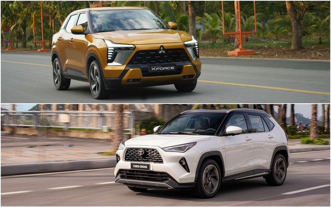 Mitsubishi Xforce và Toyota Yaris Cross là hai mẫu SUV cỡ B bán chạy nhất năm 2024.