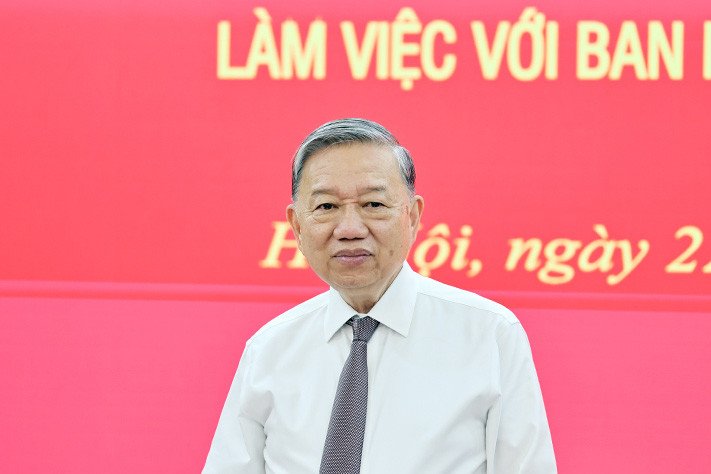 Tổng Bí thư Tô Lâm phát biểu tại cuộc làm việc với Ban Nội chính Trung ương. Ảnh: Ban Nội chính Trung ương 