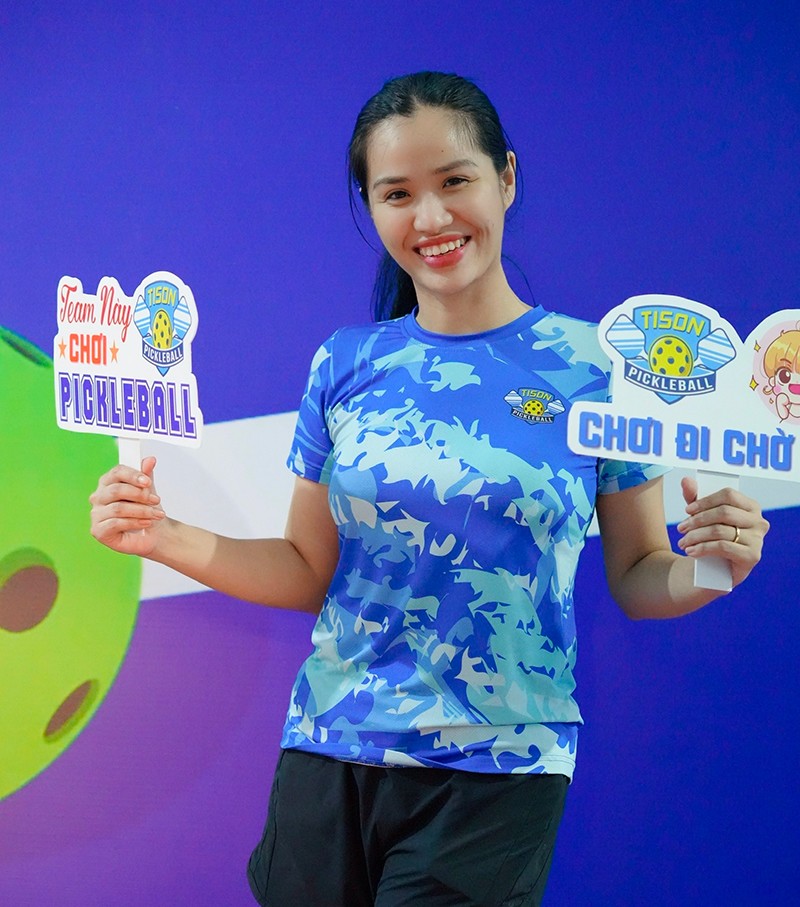 Chị Lưu Nguyễn Hoàng Trang, đại diện Ban tổ chức giải đấu