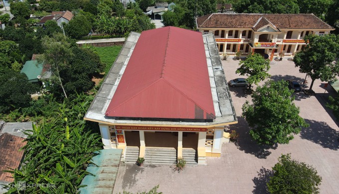 Nhà văn hóa thị trấn Kỳ Đồng có diện tích hơn 1.000 m2, theo thỏa thuận thì gia đình bà Đường và Tường đồng ý đổi 291 m2 để xây dựng. Ảnh: Đức Hùng