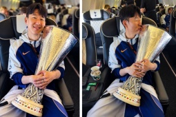 Son Heung Min ôm cúp vô địch không rời, Tottenham  " quay xe "  với HLV Postecoglou?
