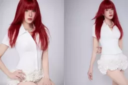 Diệp Lâm Anh  " biến hình "  với màu tóc đỏ cà chua rực lửa