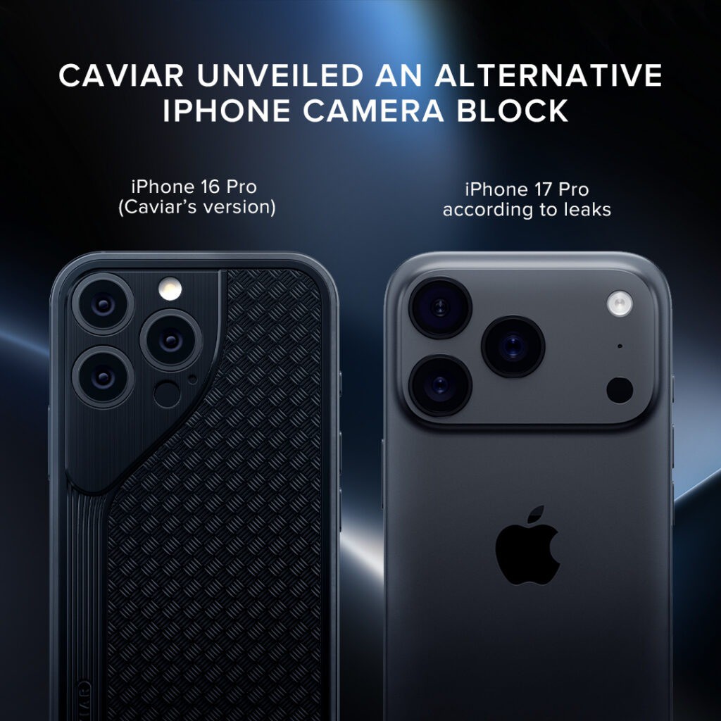 Caviar ra mắt bộ sưu tập iPhone 16 Pro với bố cục camera mới.