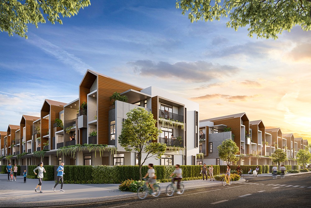Thiết kế 2 mặt tiền với không gian bài trí linh hoạt giúp mỗi ngôi nhà Artisan Park phù hợp với đa dạng mục đích sử dụng.
