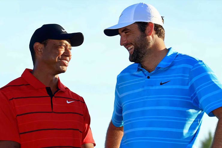Scheffler thường xuyên bị so sánh với Tiger Woods