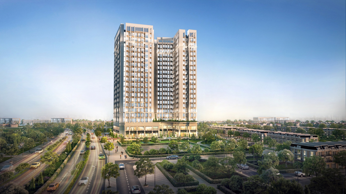 Toạ lạc tại mặt tiền đại lộ Bùi Viện, The Zenith Hải Phòng sẽ là tổ hợp gồm 2 tòa tháp 20 tầng với 508 căn hộ cao cấp