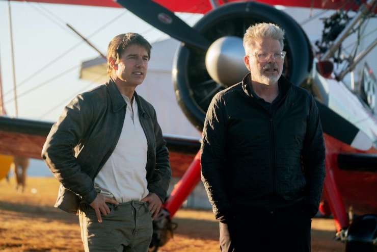 Tom Cruise và đạo diễn Christopher McQuarrie.