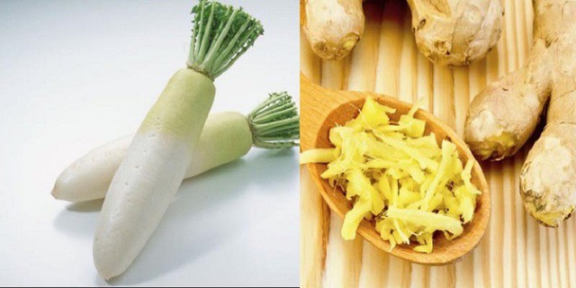 Củ cải hấp gừng: Gừng giúp tăng tuần hoàn máu, kết hợp với củ cải sẽ tăng hiệu quả ổn định đường huyết.