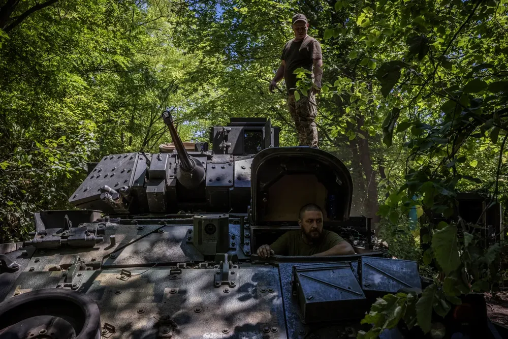 Lữ đoàn cơ giới số 47 của Ukraine tham chiến tại tỉnh Zaporizhzhia (Ukraine). Ảnh: THE WASHINGTON POST