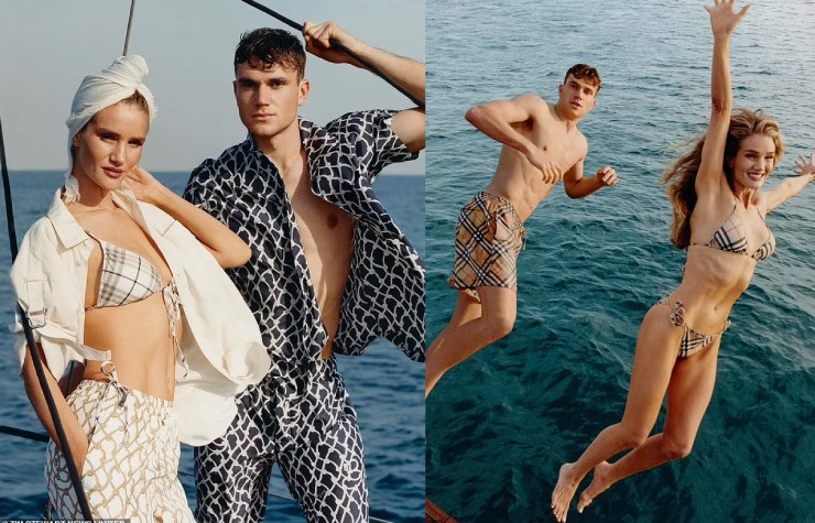 Draper làm mẫu ảnh cùng ngôi sao nổi tiếng, Rosie Huntington-Whiteley