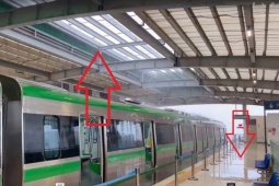 Tin mới vụ nhà ga tàu Cát Linh - Hà Đông bị 'dột', nước chảy lênh láng
