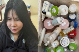 Thanh Hoá: Triệt phá cơ sở sản xuất mỹ phẩm cao cấp mua 50 nghìn/kg hoá chất rồi về pha trộn bằng tay