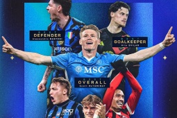 Tin mới nhất bóng đá sáng 24/5: McTominay xuất sắc nhất Serie A 2024/25