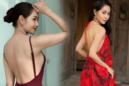 Mỹ nhân  " Bỗng dưng muốn khóc "  khoe lưng trần gợi cảm