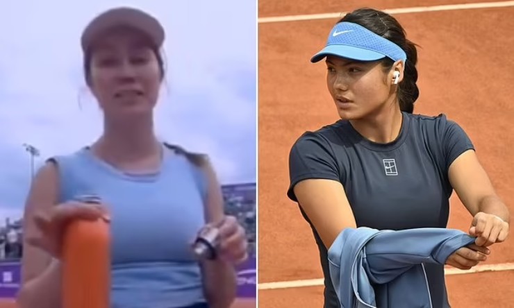 Raducanu (bên phải) lên tiếng, cô ủng hộ cách phản ứng của Collins với người quay phim