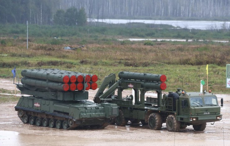 Hệ thống tên lửa phòng không tiên tiến nhất của Nga "Buk-M3" với giá trị 45 triệu USD. Ảnh: TASS