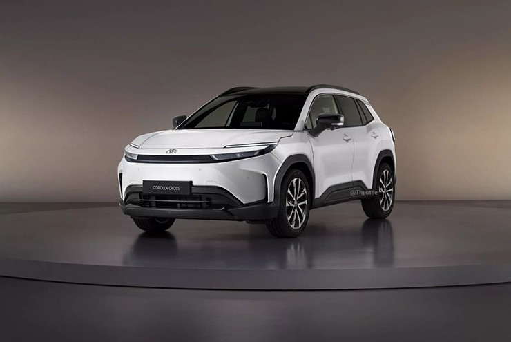 Mặt trước ý tưởng Toyota Corolla Cross của Theottle.