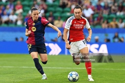Video bóng đá nữ Arsenal - Barcelona: Đăng quang kịch tính (CK Cúp C1)
