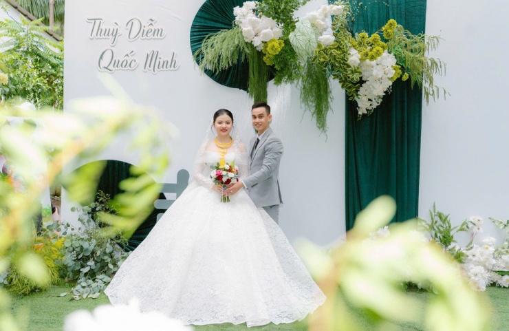 Cô dâu hạnh phúc trong ngày trọng đại&nbsp;