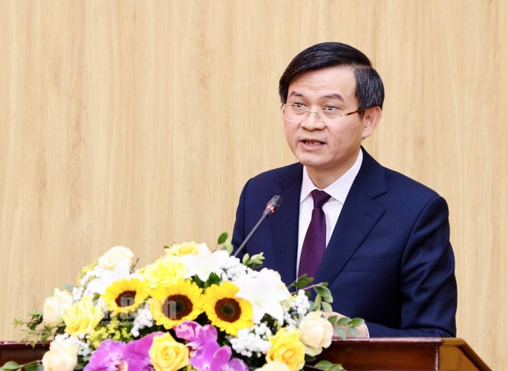 Bí thư Tỉnh ủy Ninh Bình Đoàn Minh Huấn. Ảnh: Báo Ninh Bình