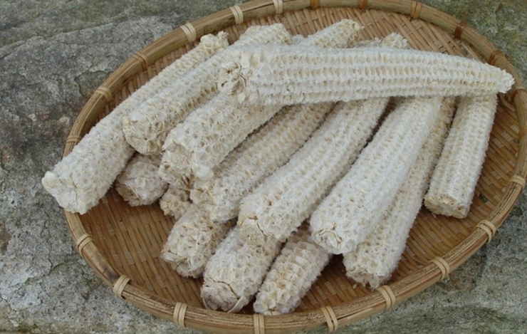 Lõi ngô ở Việt Nam thường được coi là phế phẩm, vứt đầy ngoài đồng hoặc bán với giá chưa đến 1.000 đồng/kg