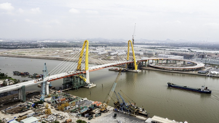 Cận cảnh cây cầu 2.300 tỷ đồng nối đô thị lõi Hải Phòng với đảo Vũ Yên - 1