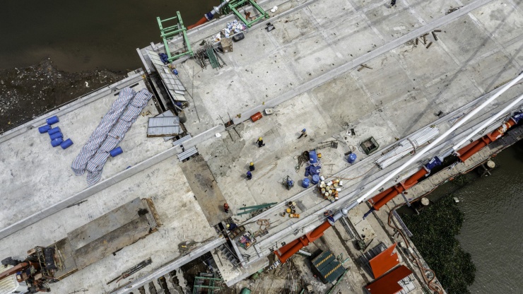 Cận cảnh cây cầu 2.300 tỷ đồng nối đô thị lõi Hải Phòng với đảo Vũ Yên - 8