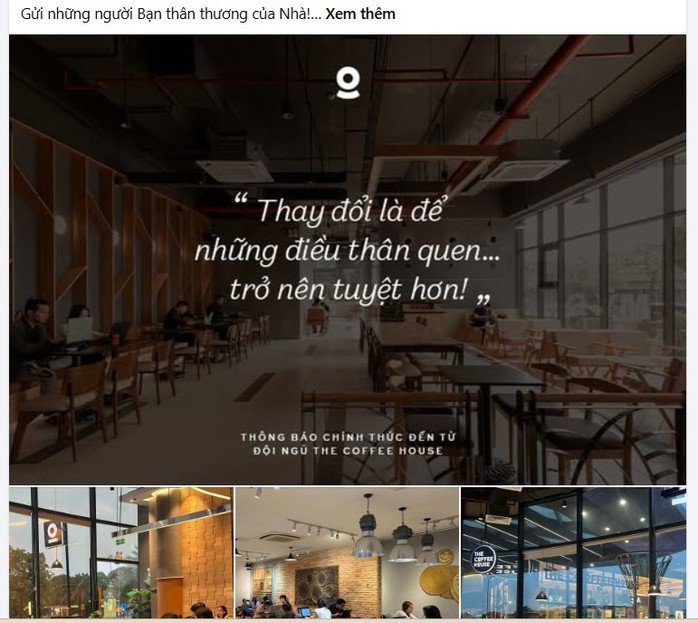 Thông báo chính thức của The Coffee House sau khi khách hàng phản ứng