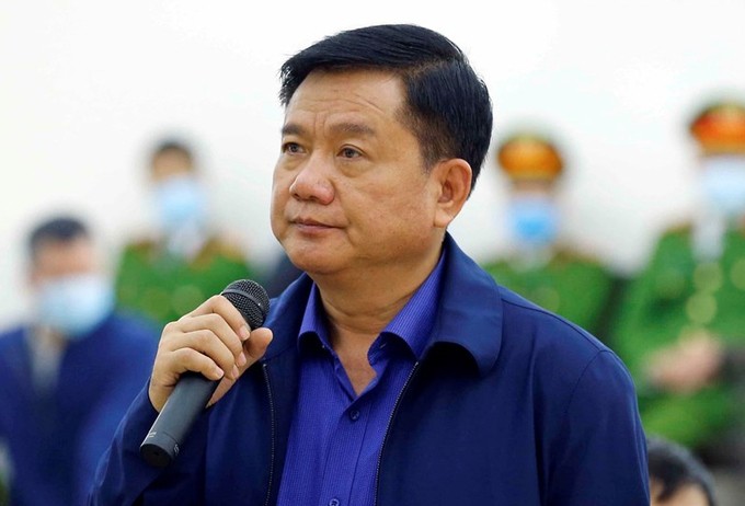 Ông Đinh La Thăng trong phiên tòa hồi tháng 3/2021 ở Hà Nội. Ảnh:TTXVN
