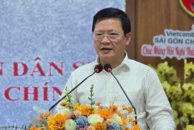 Thứ trưởng Mai Lương Khôi phát biểu tại hội nghị chiều 26/5. Ảnh: Hải Duyên