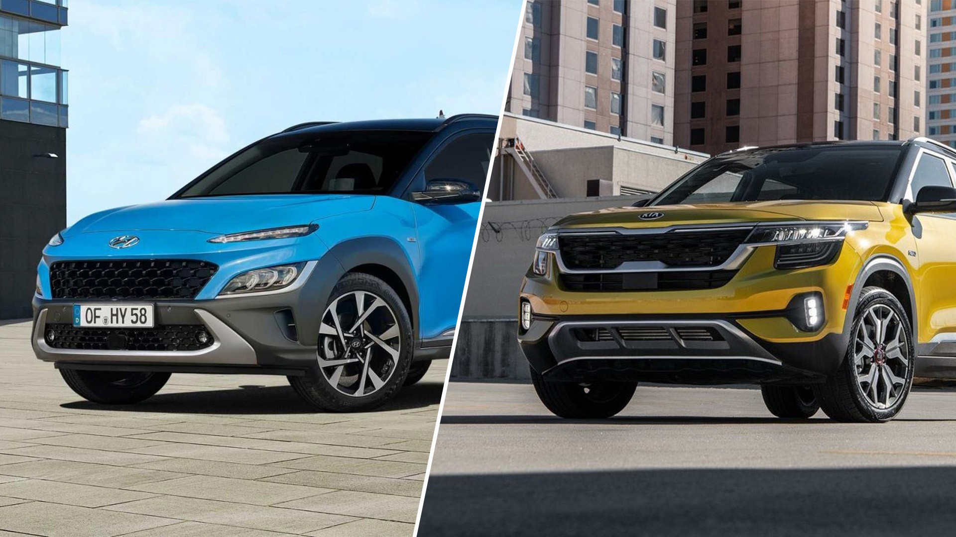 Hyundai Kona và Kia Seltos.