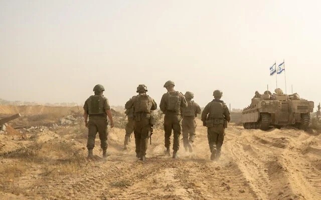 Lính Israel hoạt động ở Dải Gaza (ảnh: Times of Israel)