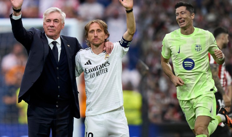 Real chia tay HLV Ancelotti và Modric, Lewandowski lập cú đúp nhưng vẫn hụt "Vua phá lưới"
